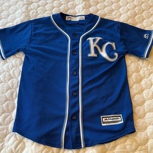 Majestic Kids Royal Blue KC Jersey- Gordon